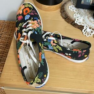 Rifle Paper Co x Keds Black Floral Champion Sneakers